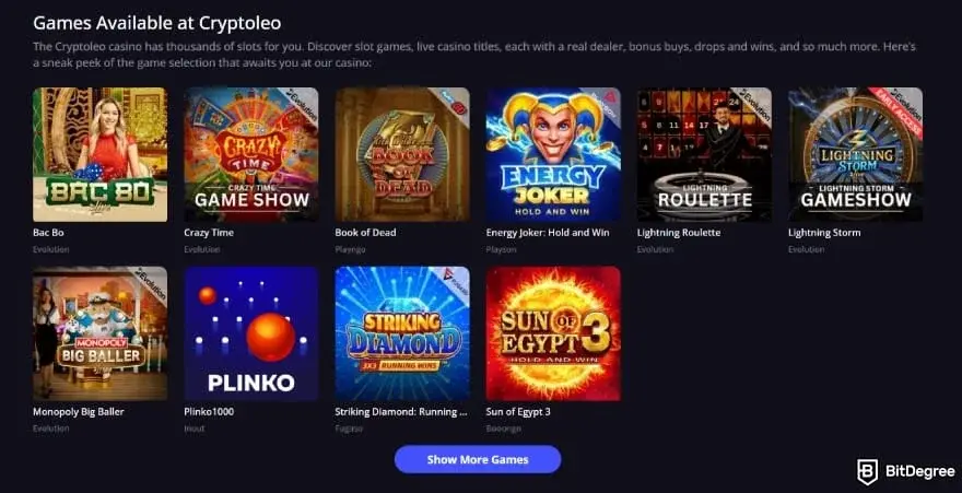 CryptoLeo screenshot